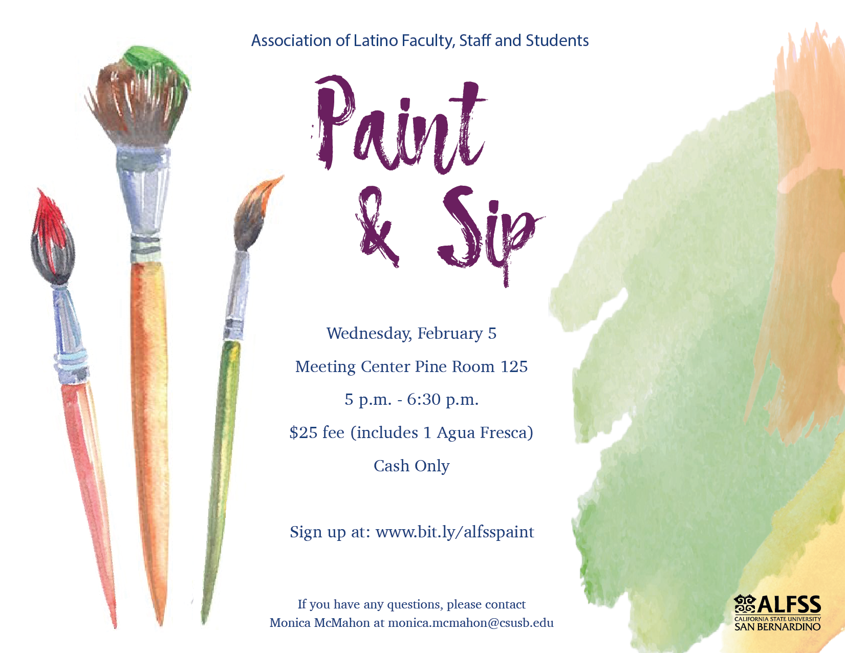 ALFSS Paint and Sip Fundraiser CSUSB
